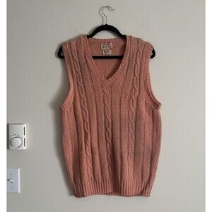 Vintage Alan Paine Mens 42 V Neck Shetland Wool Made In England‎ Sweater Vest